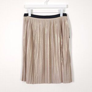 Tommy Hilfiger Gold Pleated Skirt